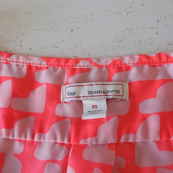 The Gap Button up Valentine Pink Shirt Dress - Picture 7 of 7